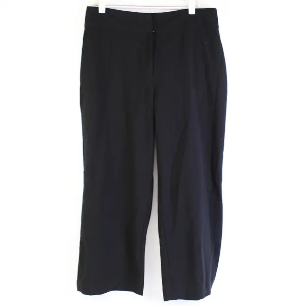 Chico's Solid Black Wide-Leg Dress Pants Women's Size 2