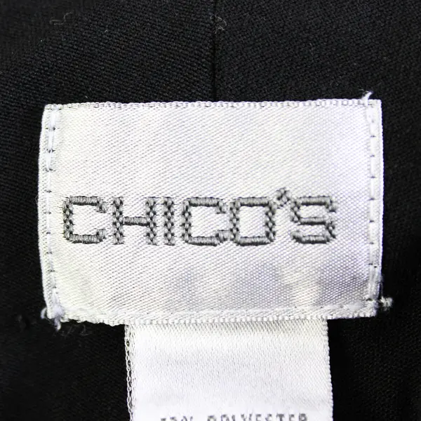 Chico's Solid Black Wide-Leg Dress Pants Women's Size 2