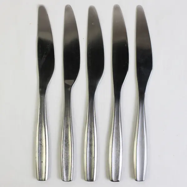 Lot Of 5 Gourmet Settings Jazz (Stainless) Flatware Dinner Knives 9.25" Long