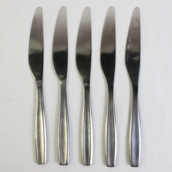 Lot Of 5 Gourmet Settings Jazz (Stainless) Flatware Dinner Knives 9.25" Long