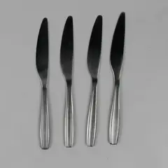 Lot Of 4 Gourmet Settings Jazz (Stainless) Flatware Dinner Knives 9.25" Long