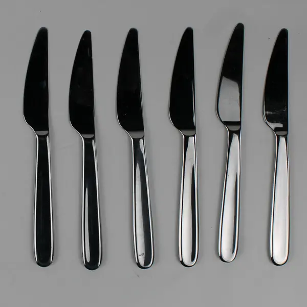 Lot Of 6 Gourmet Settings Diva (Stainless) Flatware Dinner Knives 9.75" Long