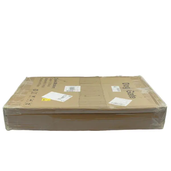 Metal Freestanding Dog Gate w/ Door Indoor & Outdoor New