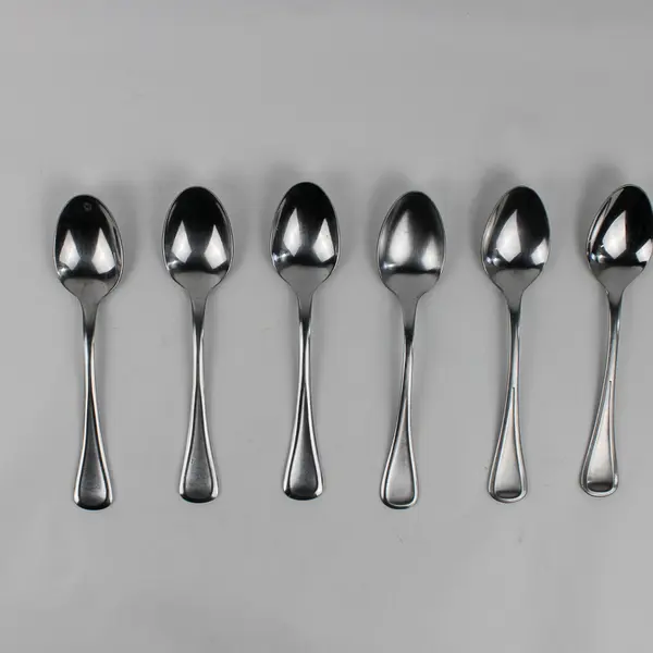 Lot Of 6 Hampton Silversmiths Lausanne (Stainless) Flatware Soup Spoons 7.75"