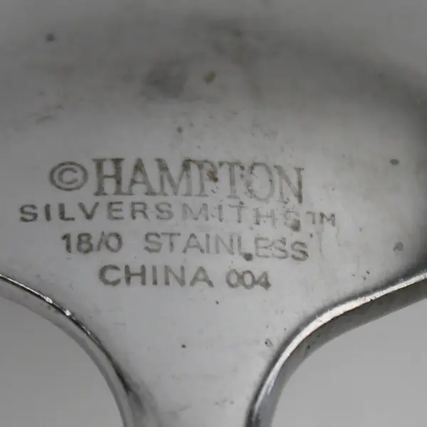 Lot Of 4 Hampton Silversmiths Dominique-Mirror (Stainless) Flatware Soup Spoons