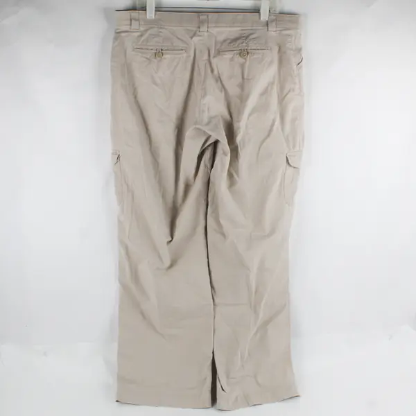 Lee Comfort Waistband Beige Wide-Leg Cargo Pants Women's Size 14 Medium