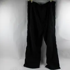 Old Navy Men's Black Rec Tech Pants Size L Mesh Lined Drawstring 