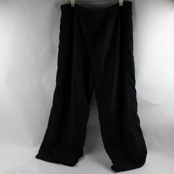 Old Navy Men's Black Rec Tech Pants Size L Mesh Lined Drawstring 