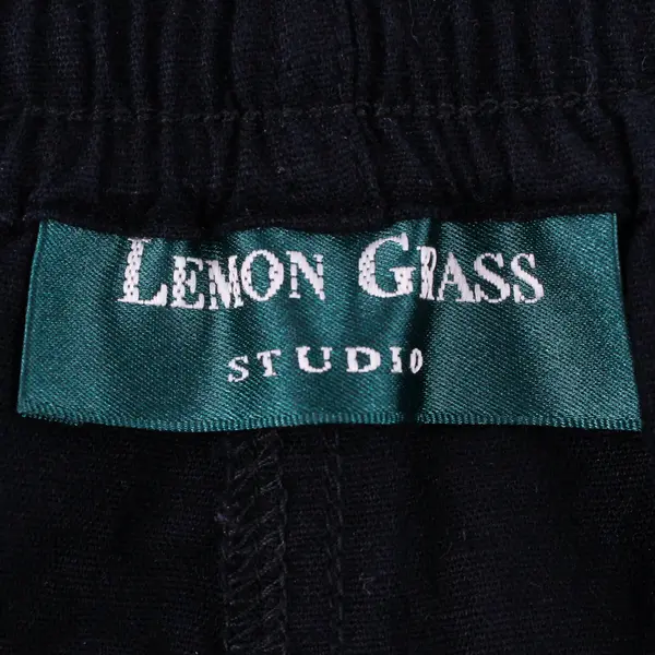 Lemon Grass Studio Embroidered Black Capri Pants Women's Size XL