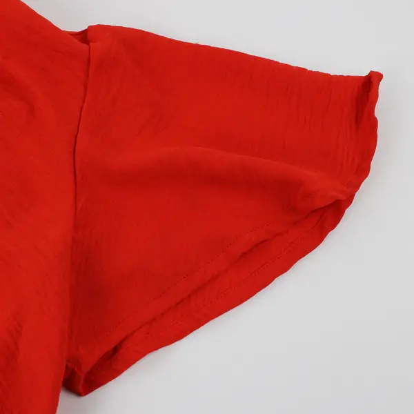 Monteau Los Angeles Orange Flutter Sleeve Faux Wrap Dress Women’s XS