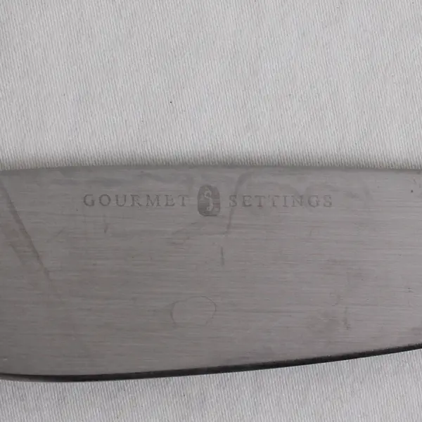 Lot of 2 Gourmet Settings Dinner Knife Stainless Steel Satin Silverware Flatware