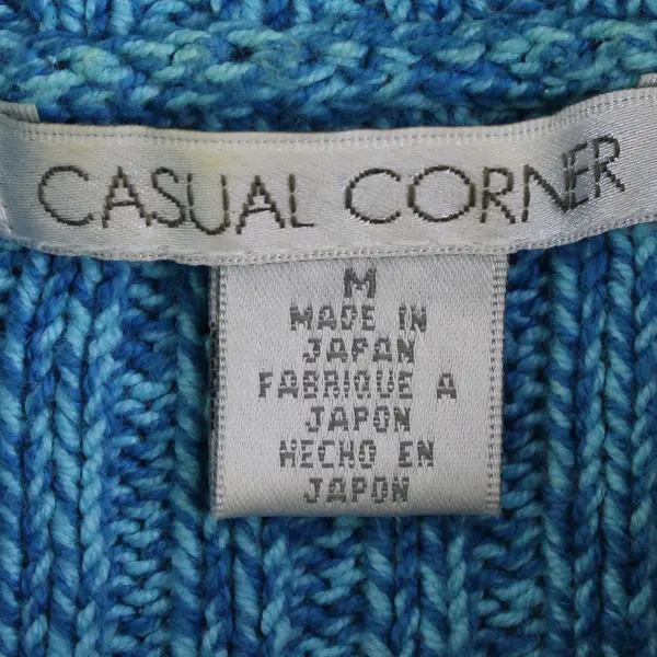 Casual Corner Turquoise Blue Cowl Neck Sweater Women's Size Medium