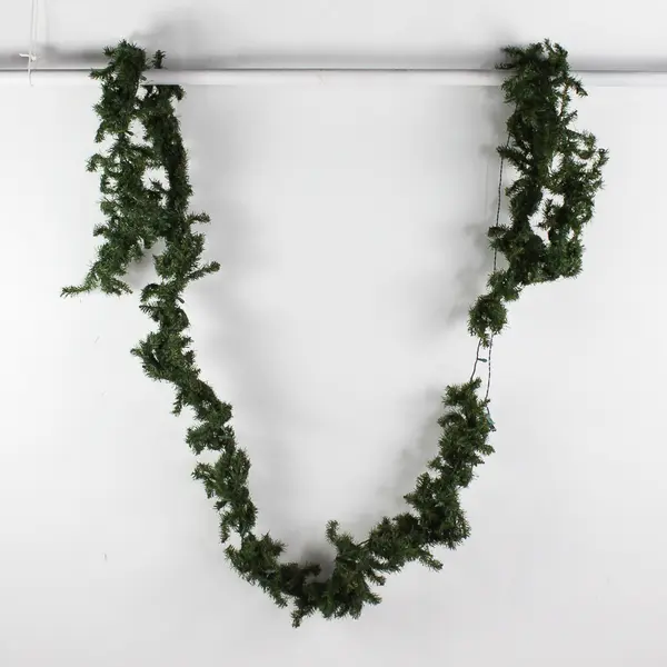 Light Up Artificial Pine Christmas Holiday Garland 14ft TESTED WORKS