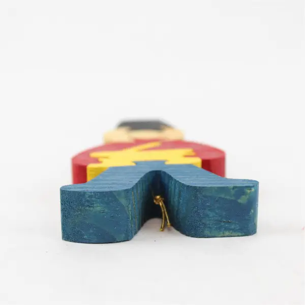 Set of 3 Wood Toy Soldier Puzzle Christmas Ornaments