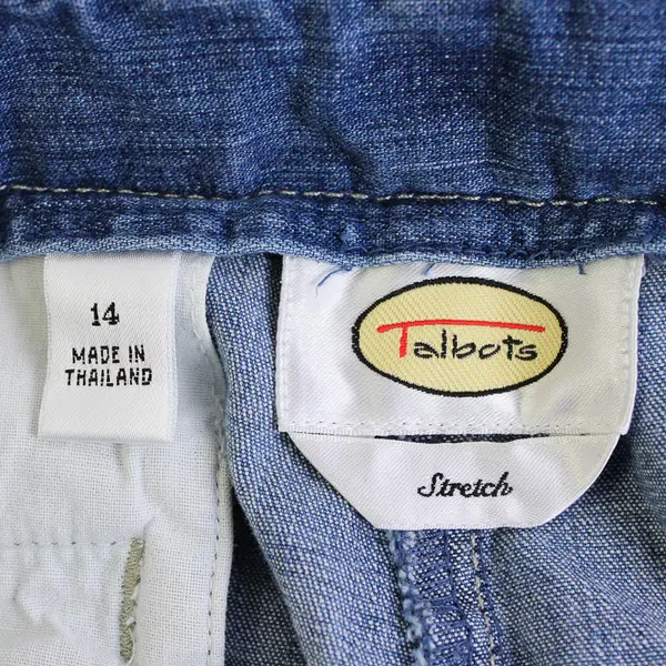 Talbots Medium Wash High Rise Denim Shorts Women's Size 14