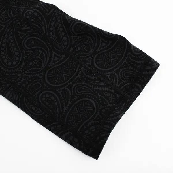 Old Navy Dark Gray Paisley Low-Rise Capri Leggings Women's Size Large