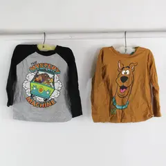 Lot of 2 Scooby Doo Toddlers 5T Multi-Color Long Sleeve T-Shirts