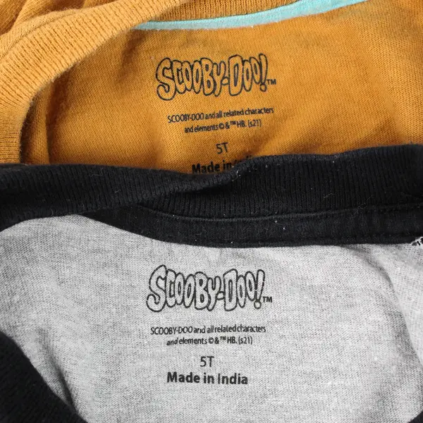 Lot of 2 Scooby Doo Toddlers 5T Multi-Color Long Sleeve T-Shirts