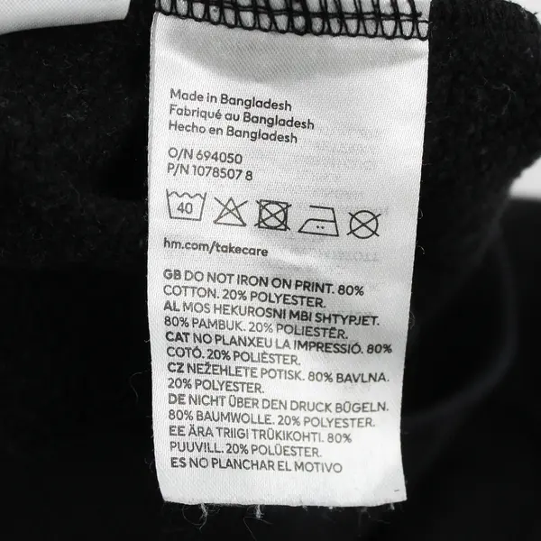 H&M Toddler 5T/6 Black Pullover Sweater with NASA Graphic