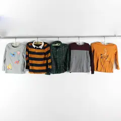 Lot of 5 Cat & Jack and Jumping Beans 5T Variety Long Sleeve Shirts