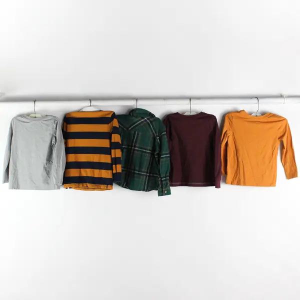 Lot of 5 Cat & Jack and Jumping Beans 5T Variety Long Sleeve Shirts