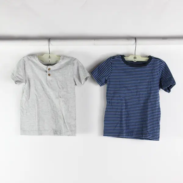 Lot of 4 Pekkle and Champion Toddlers Size 5 Gray/Blue Shorts and T-Shirts