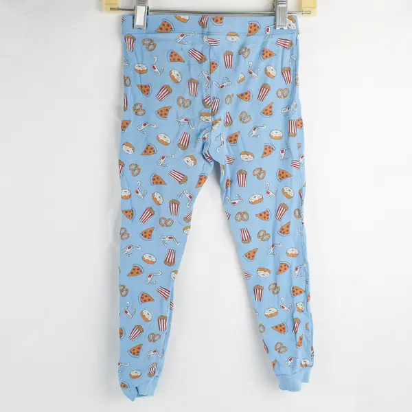 Joe Fresh Toddler Boys Size 5 Matching Blue Snacks Pajama Set