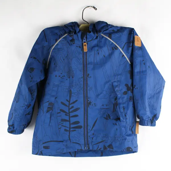 Reima Child's 2T Blue Graphic ReimaTech Full Zip Removable Hood Jacket