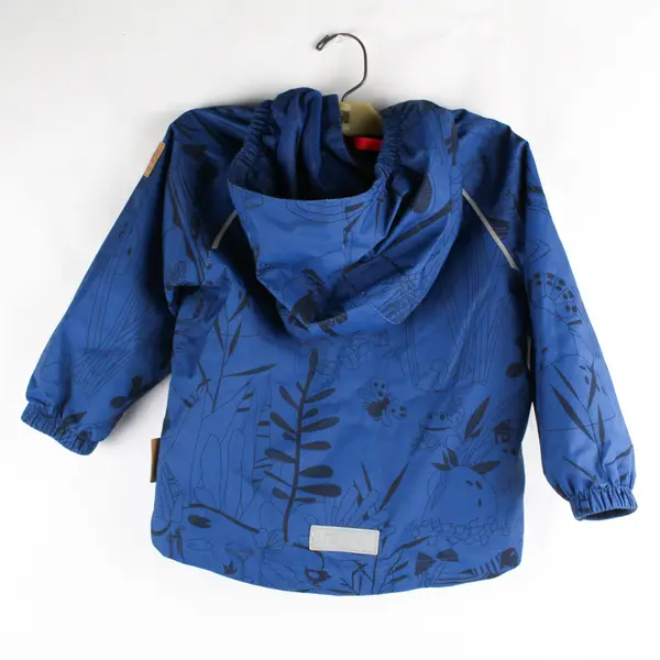 Reima Child's 2T Blue Graphic ReimaTech Full Zip Removable Hood Jacket