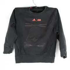 Adidas x Star Wars Kids 4T Black Z.N.E. Long Sleeve Pullover Sweater