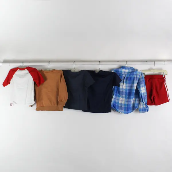 Lot of 6 Mixed Brands Toddler Boy 5/5T Clothing Lot Shirts, Shorts, Sweaters