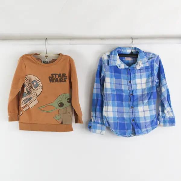 Lot of 6 Mixed Brands Toddler Boy 5/5T Clothing Lot Shirts, Shorts, Sweaters