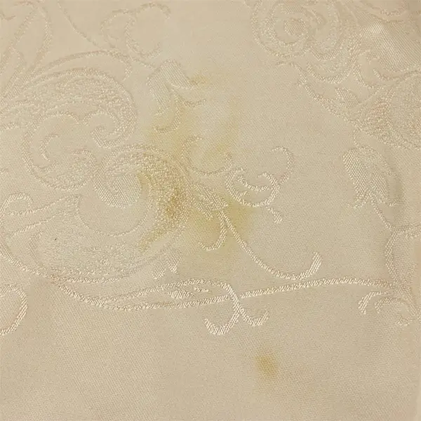 Lot of 2 Vintage Cream Colored Handkerchiefs, 21"x20.5" Flawed