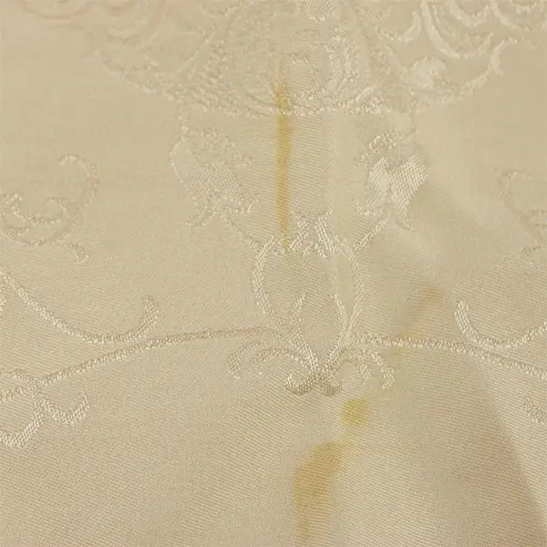 Lot of 2 Vintage Cream Colored Handkerchiefs, 21"x20.5" Flawed