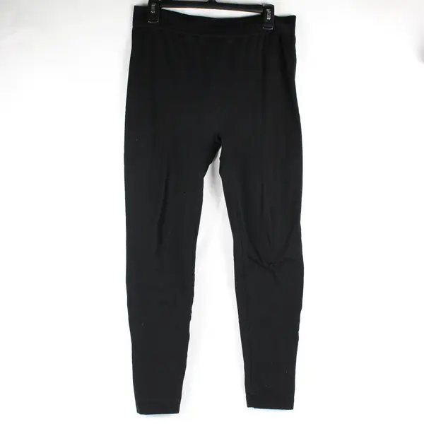 GMI Women's 1XL/2XL Black Stretch Fleece Lined Leggings