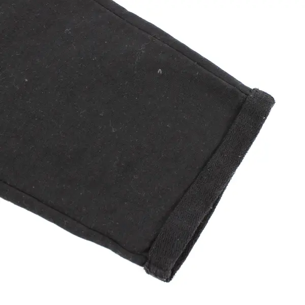 LC Waikiki Women's L Casual Black Cuffed Drawstring Waist Sweatpants