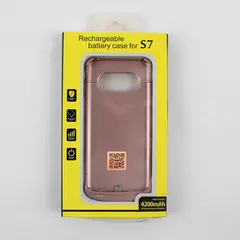 Rechargeable Battery Case For Galaxy S7 4200mAh Rose Gold