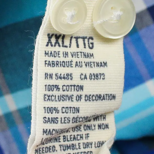 American Eagle Outfitters Blue Plaid Long Sleeve Collared Button Up Men's XXL