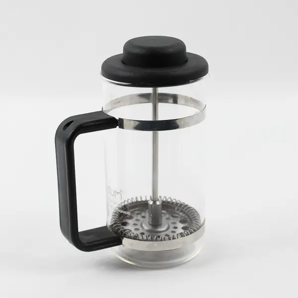 Bodum Glass and Black Plastic Mini French Press 5" Tall