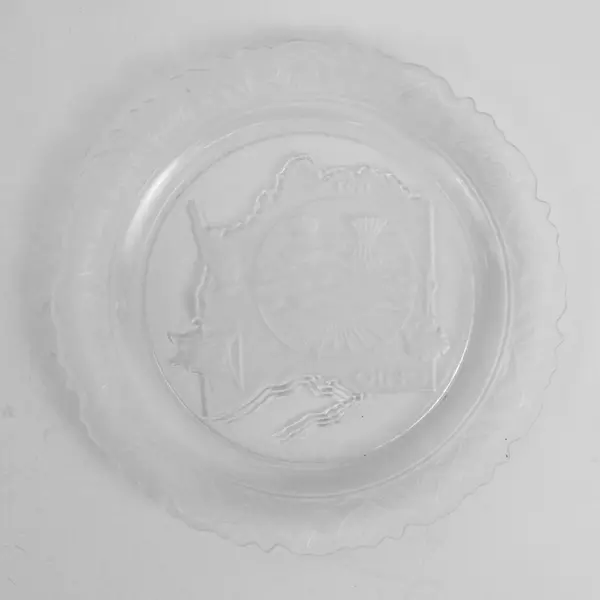 Vintage Fostoria OHIO “Our American States" Limited Edition Glass Plate