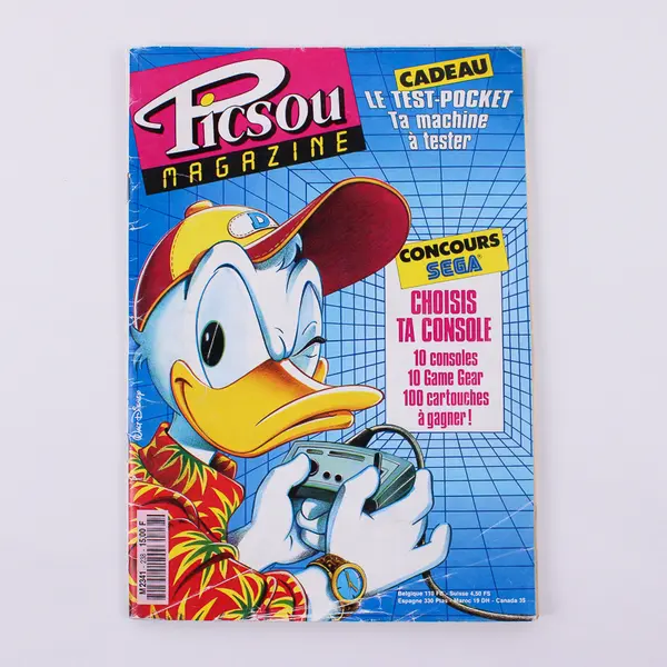 Vintage 1991 French Edition of Picsou Magazine Donald Duck/Concours Sega #238