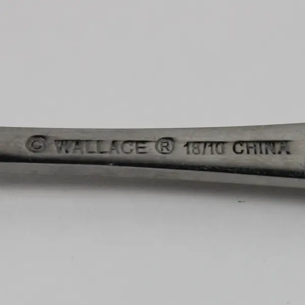 Lot of 4 Wallace Silver Blaine Pattern 18/10 Stainless Salad Forks 7.5" Good