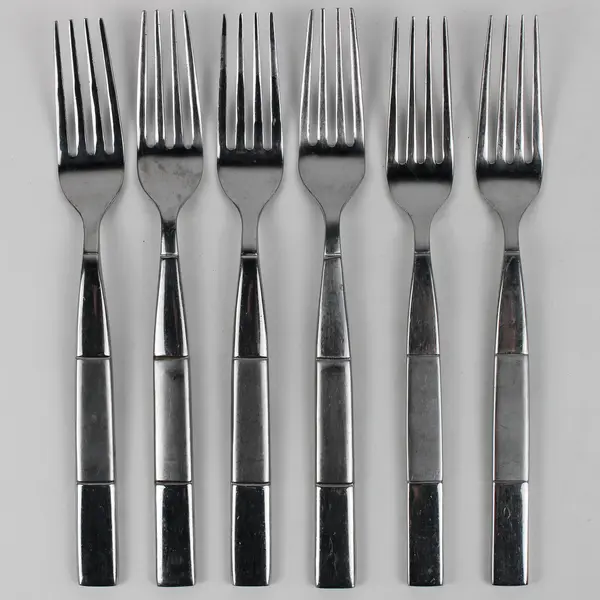 Lot Of 6 Cambridge Silver CBS91 (Stainless) Flatware Dinner Forks 8.25" Long