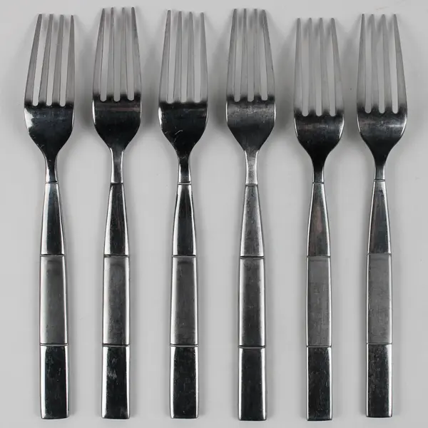 Lot Of 6 Cambridge Silver CBS91 (Stainless) Flatware Dinner Forks 8.25" Long