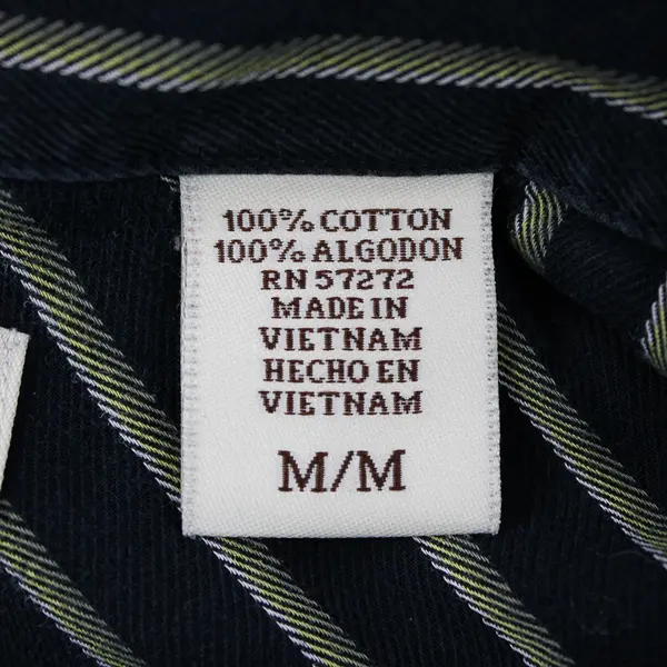 Perry Ellis Men's M Blue Green 100% Cotton Long Sleeve Button Up Dress Shirt