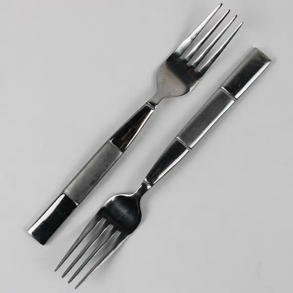 Lot Of 6 Cambridge Silver CBS91 (Stainless) Flatware Salad Forks 7.25" Long