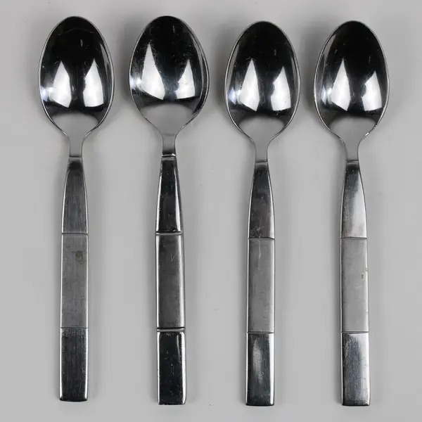 Lot Of 4 Cambridge Silver CBS91 (Stainless) Flatware Teaspoons 6.75" Long