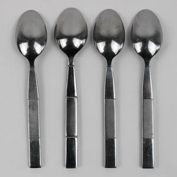 Lot Of 4 Cambridge Silver CBS91 (Stainless) Flatware Teaspoons 6.75" Long
