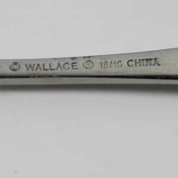 Lot of 5 Wallace Silver Blaine Pattern 18/10 Stainless Salad Forks 7.5" Good