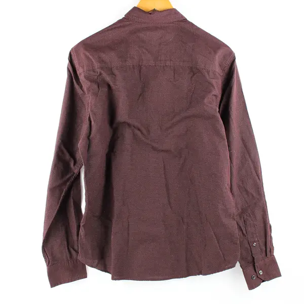 Michael Brandon Men's M Purple Polka Dot Slim Fit Long Sleeve Button Up Shirt